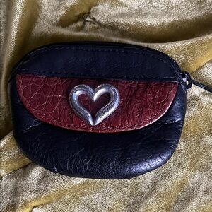 Brighton Black and Red Heart Women's Wallet